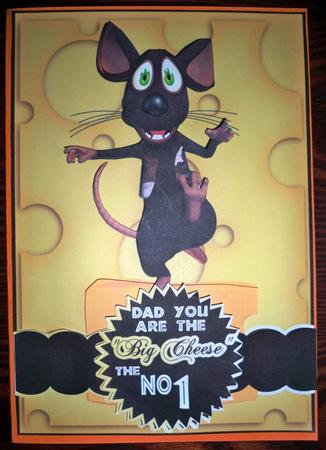 Father' Day or Birthday Quick Mouse Fun Card by Helen Gomm