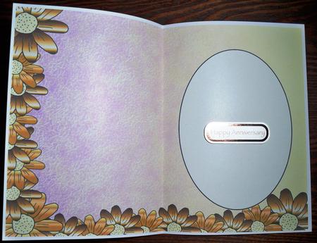 Gold Daisy Edged Insert 1 by Helen Gomm