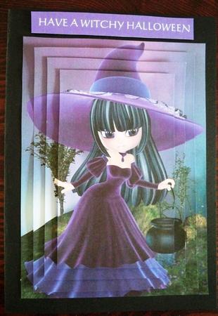 Velvet Witch A4 Pyramage Card Kit by Helen Gomm
