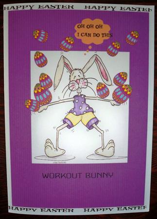 Crafty Bob's Sassy Cheryl Single: Workout Bunny by Helen Gomm