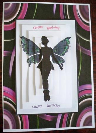 Silhouette Fairy 7x5 Card Kit by Helen Gomm