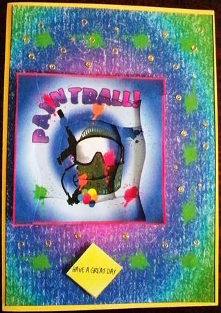 Paintball Spiral Wavy Sidestacker by Helen Gomm
