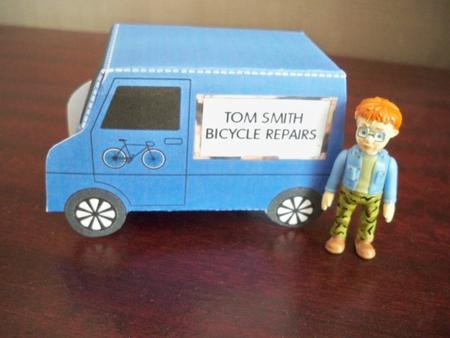 Model Van - Tom Smith Bicycle Repairs by Helen Gomm