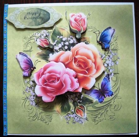 Roses and Butterflies Mini Kit by Helen Gomm
