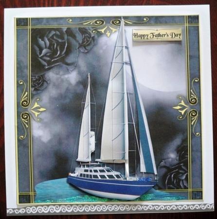 Sailing Out of the Dark with Decoupage by Helen Gomm