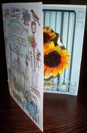 Fathers Day Combi Card Box Handcut Version by Helen Gomm