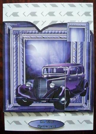 Vintage Car Bookmark Card by Helen Gomm
