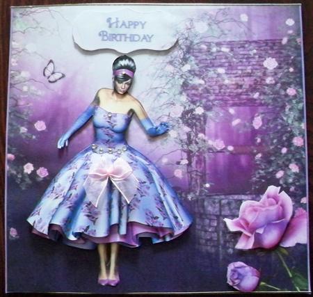 1950's Lady by a Wishing Well Mini Kit by Helen Gomm
