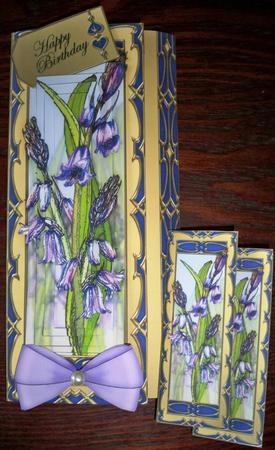 3D Offset Dl Bluebells Pyramage Mini Kit by Helen Gomm