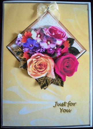 Floral Arrangement with Roses by Helen Gomm