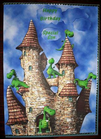 Dragon Party House by Helen Gomm