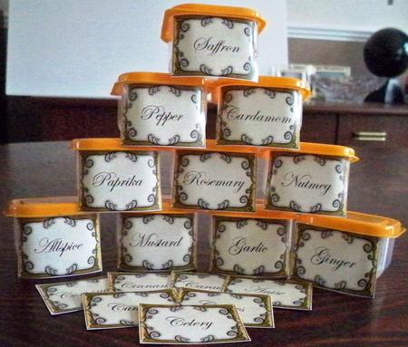 Mini Spice Labels for Your Kitchen (1) by Helen Gomm