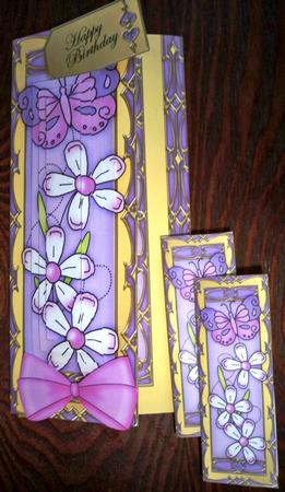 3D Offset Dl Butterfly Bouquet Pyramage Mini Kit by Helen Gomm