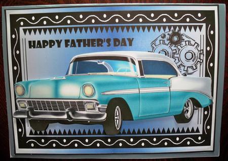 50s Car - Father's Day 1 by Helen Gomm