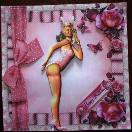 1960's Bunny Girl in Pinks Mini Kit by Helen Gomm