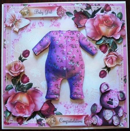 Baby Girl Romper and Roses Mini Kit by Helen Gomm