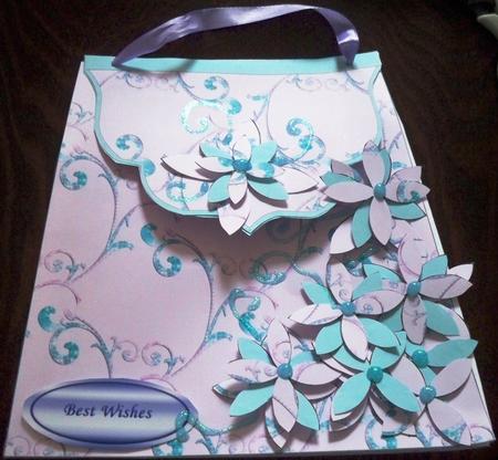 Large Gift Handbag - Multi Flourish by Helen Gomm