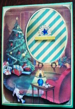 Christmas Eve Aperture Quick Card by Helen Gomm