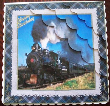 Steam Train Scallop Corners Stacker Mini Kit by Helen Gomm
