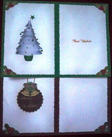 A Selection of 8 Xmas Inserts by Helen Gomm
