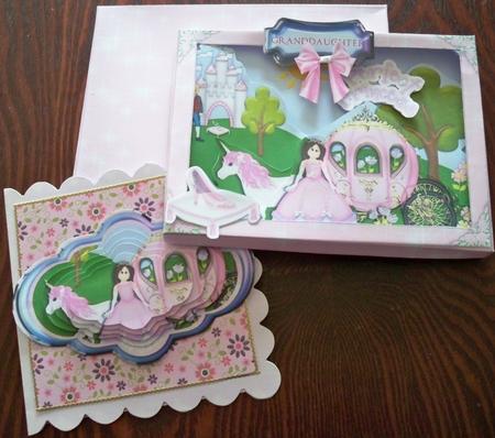 Princess Cinders 3D Frame Box Card Kit by Helen Gomm