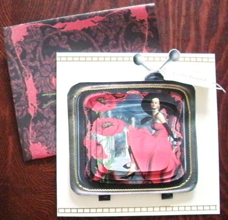 Retro Full of Grace Television Shaped Card Kit by Helen Gomm