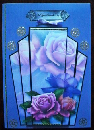 Art Deco Stacker Topper - Belle Epoque Roses by Helen Gomm