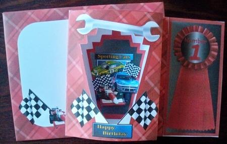 Number 1 Racer Aperture Card Mini Kit by Helen Gomm