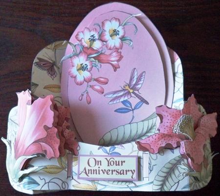 Beautiful Blossoms Push Pull Card by Helen Gomm