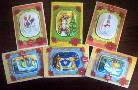 Christmas Cut & Fold Minicard Bumper Kit by Helen Gomm