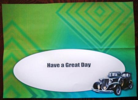 Black Vintage Car Large Dl Insert by Helen Gomm