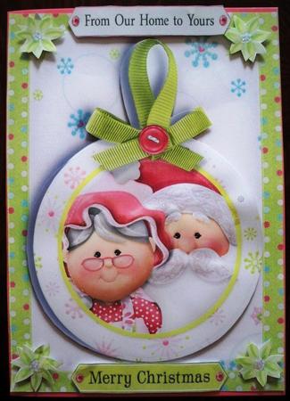 Mr & Mrs Claus Christmas Tag by Helen Gomm