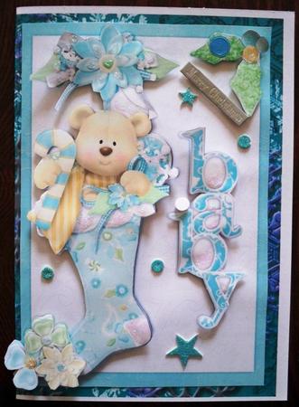 'baby' - Card Front Sheet by Helen Gomm