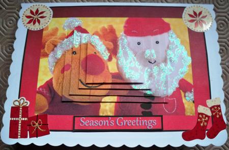 Santa Teddies by Helen Gomm