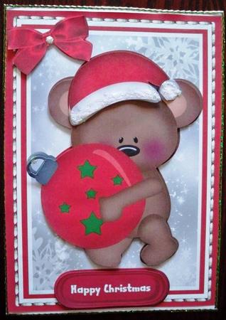 Lovely Little Bear and Baubles by Helen Gomm