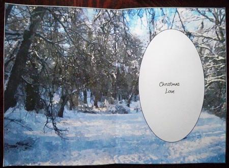 Christmas Scene Watercolour Insert 5 by Helen Gomm
