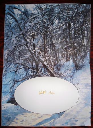 Christmas Scene Watercolour Insert 6 by Helen Gomm