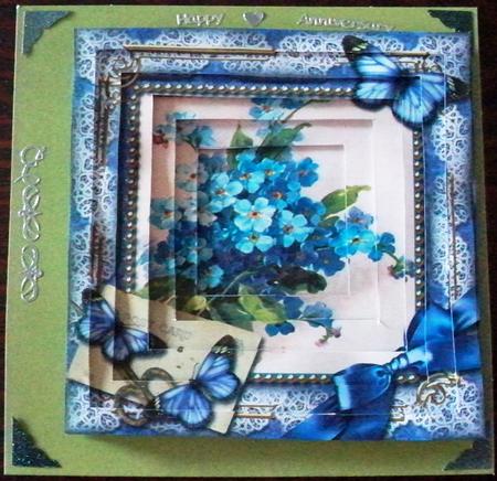 Forget-me-knot Butterfly 8inch Square Tunnel Kit by Helen Gomm
