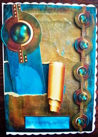 Bookmark Card 9, Deco Disk by Helen Gomm