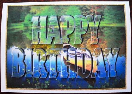 Canoe - See Through Letter Cards by Helen Gomm