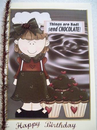 A4 Send Chocolate by Helen Gomm