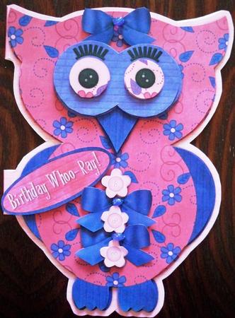Birthday Whoo-ray Shaped Card Mini Kit by Helen Gomm