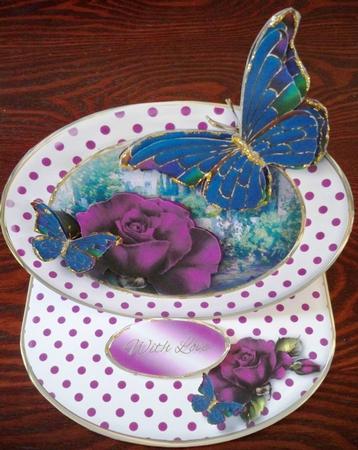 Butterfly Garden Oval Easel Mini Kit by Helen Gomm