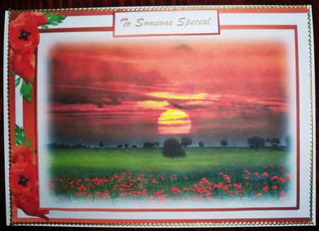 Stunning Sunset in the Fields by Helen Gomm