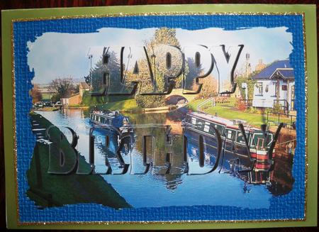 Canal- See Through Letter Card by Helen Gomm