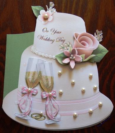 Cake and Champange Full Card by Helen Gomm