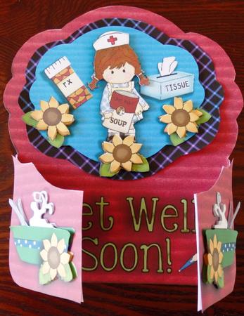 Get Well Soon Gatefold Mini Kit by Helen Gomm