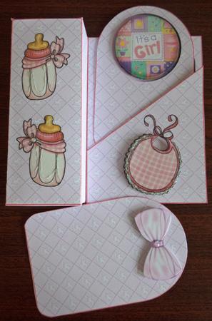 It's a Girl Box Card Mini Kit by Helen Gomm