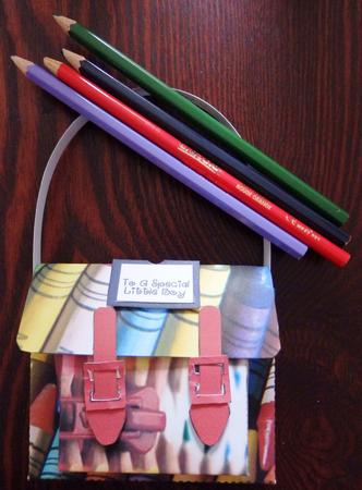 Satchel - Crayons by Helen Gomm