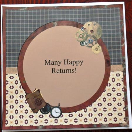 Male Birthday Insert by Helen Gomm